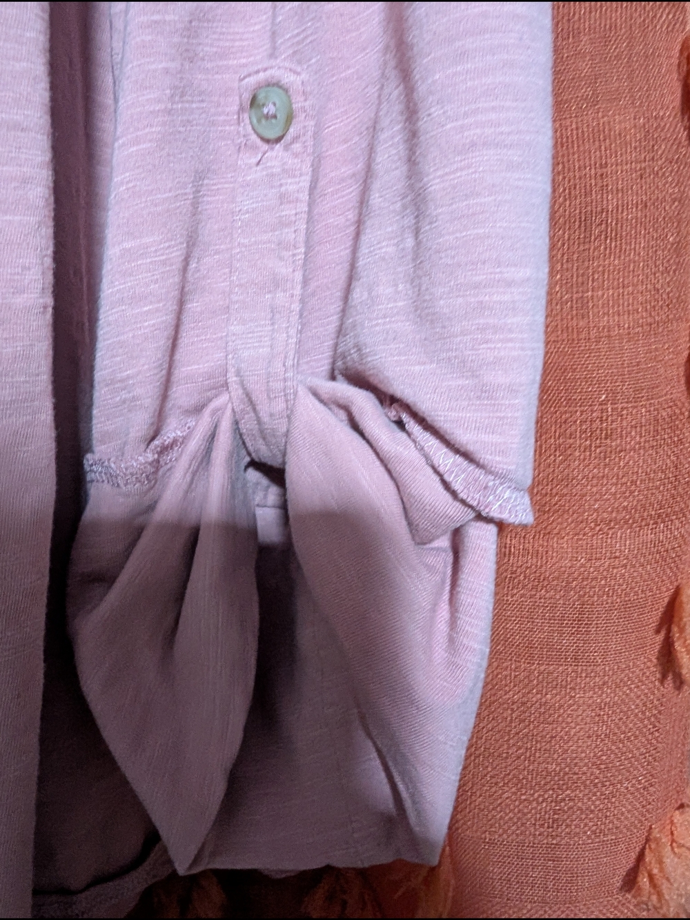 Sonoma Pink Button-Down Women's Top